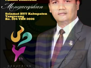 H. Astayudin SE., Ketua DPC Gerindra Sekaligus Wakil Ketua II DPRD Kabupaten Tangerang Mengucapkan Selamat HUT Kabupaten Tangerang ke 394 " Bersyukur" menuju Masyarakat Sejahtera Adil Dan Makmur 