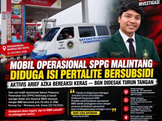 Mobil Operasional SPPG Malintang, Diduga Sengaja Gunakan Pertalite. Aktivis Bereaksi Keras.
